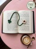 Crochet Flower Bookmark - Cream - Book Lover Gifts