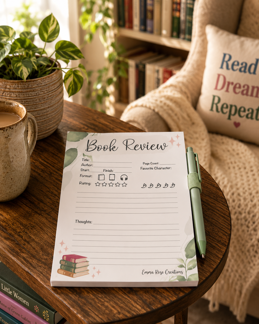 Book Review Notepad - The Dream Reader Cover - Book Lover Gifts