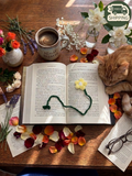 Crochet Flower Bookmark - Yellow - Book Lover Gifts