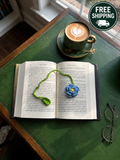 Crochet Flower Bookmark - Blue  - Book Lover Gifts