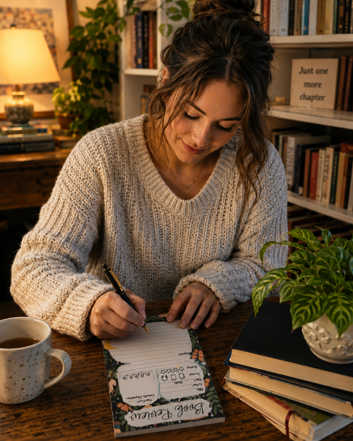 Book Review Notepad - The Magical Reader Cover - Book Lover Gifts