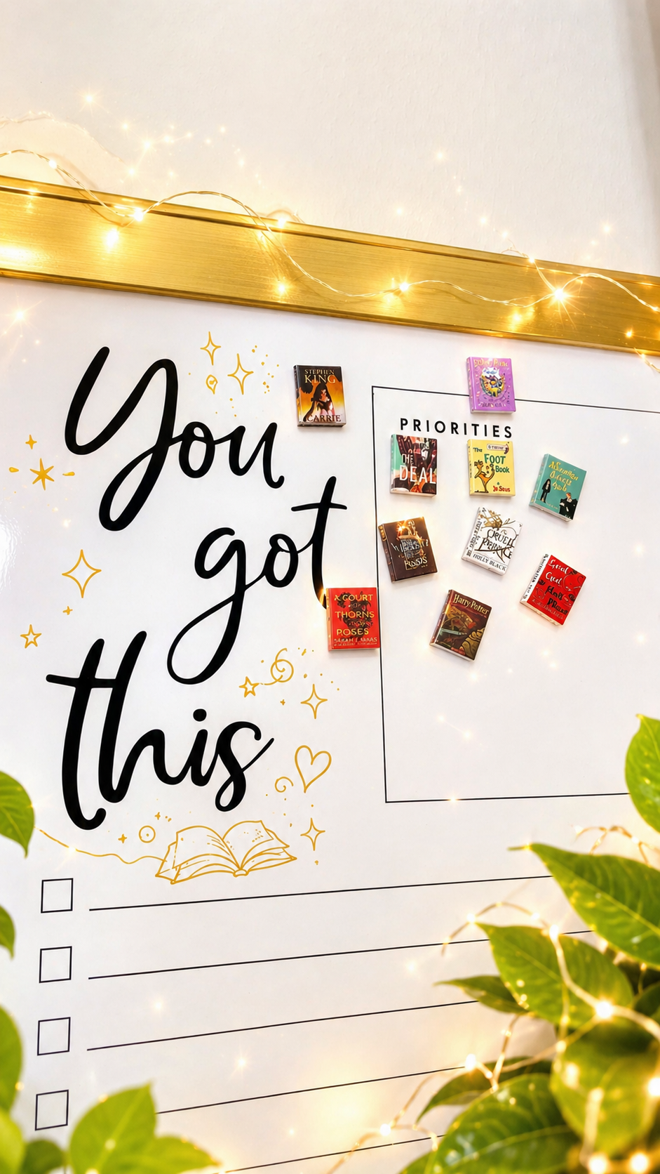 Mini Book Magnet Set - Calendar magnets - refrigerator magnets - Book lover gifts