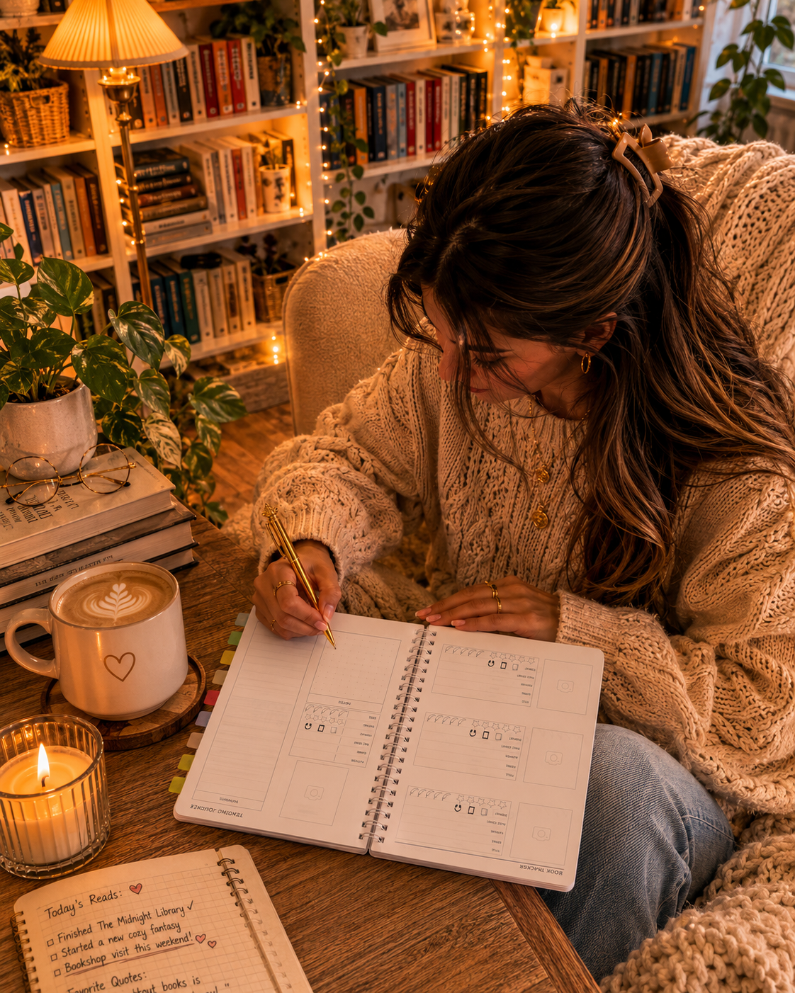 Reading Journal - Yearly Tracking - Book Lovers Gift
