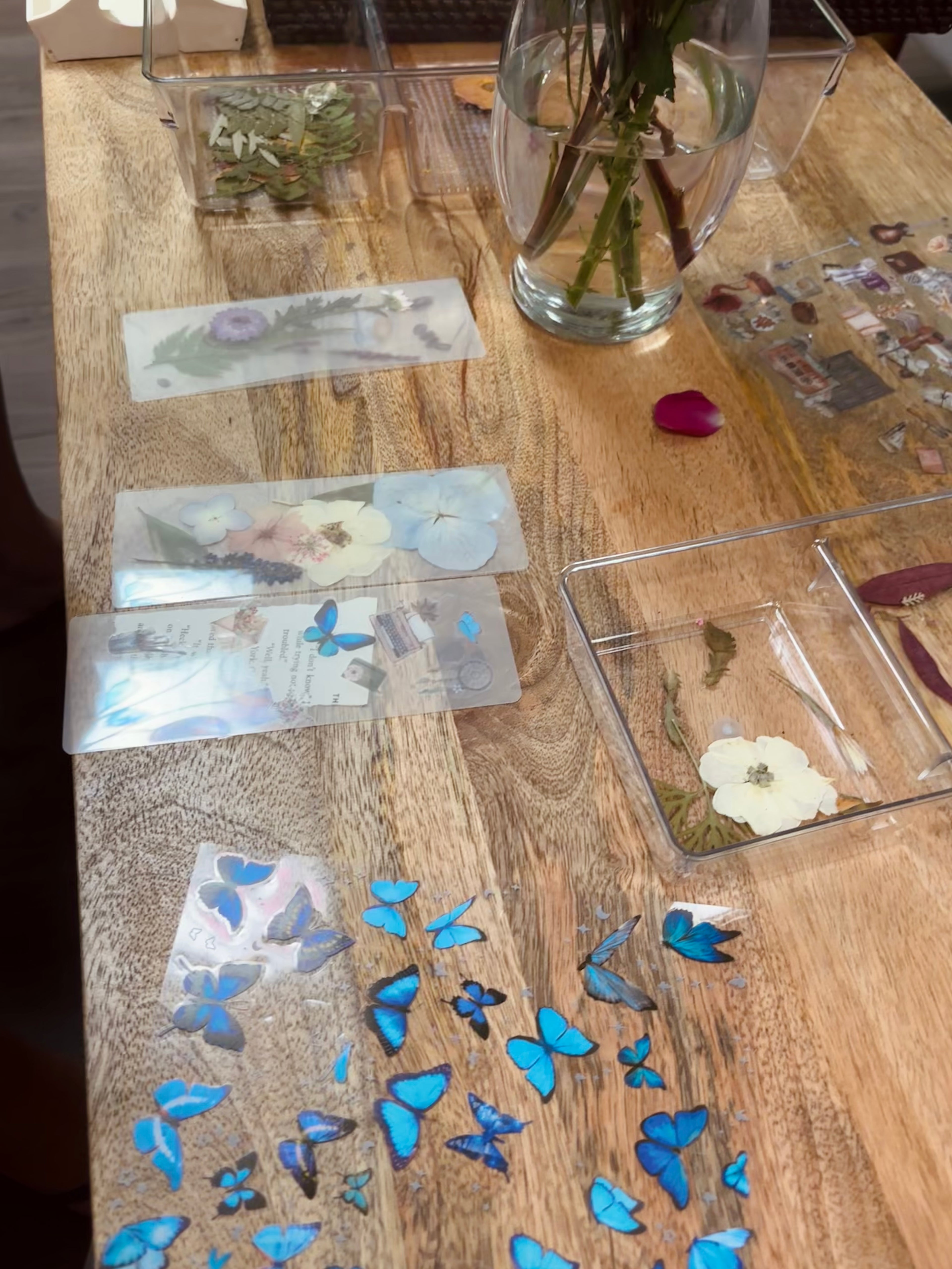 Pressed Flower Bookmark Making Class