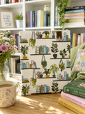 Book Sleeve Cover - Books and Plants - Book Lover Gifts