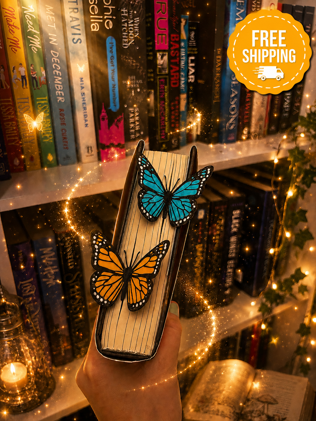 Monarch Butterfly Bookmark - Magical Bookmark - Book Lover Gifts
