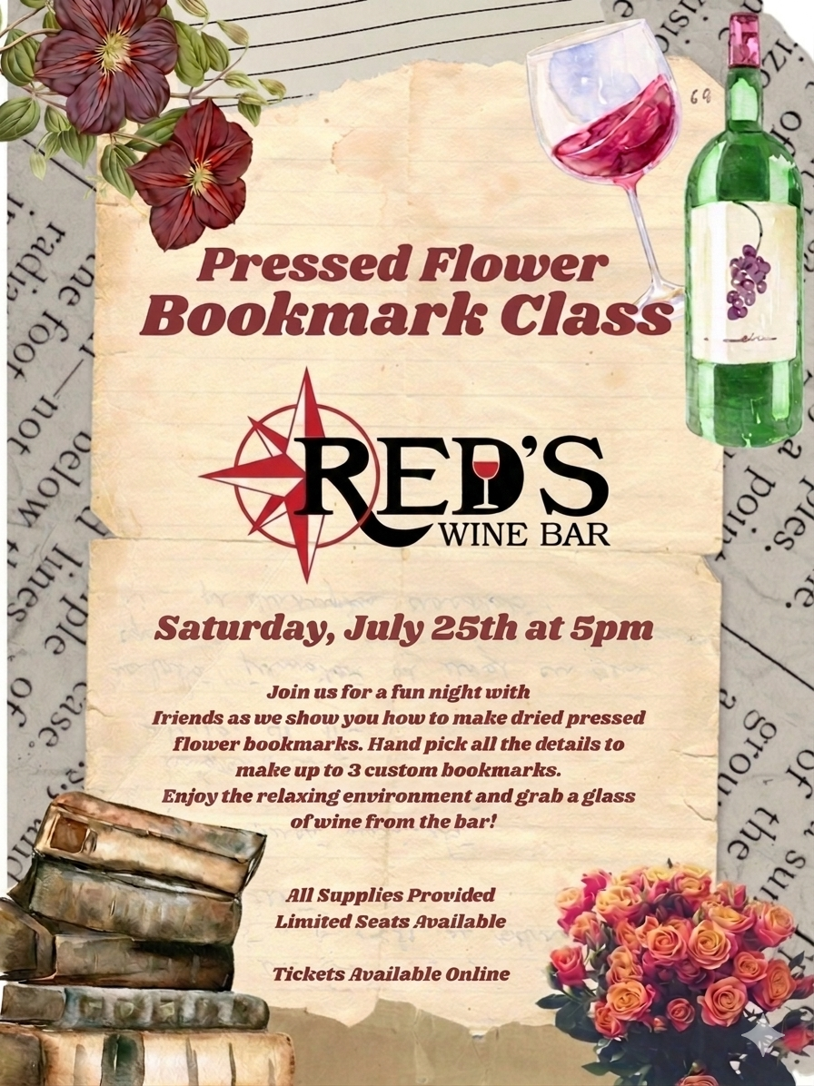 Pressed Flower Bookmark Making Class