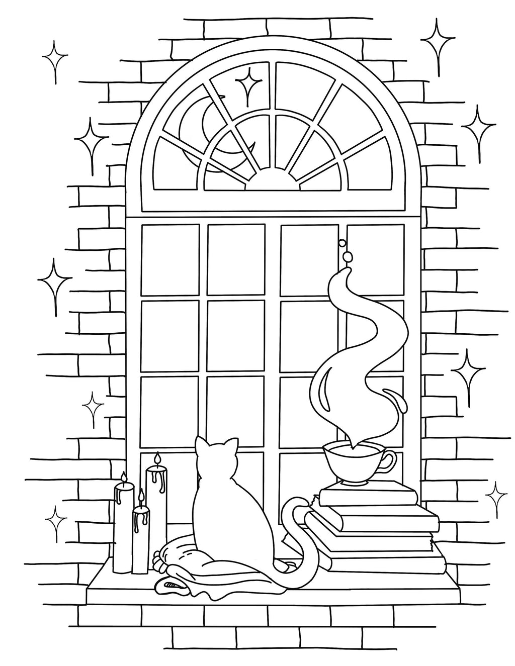 Bookish Adult Coloring Book - Book Lover gifts