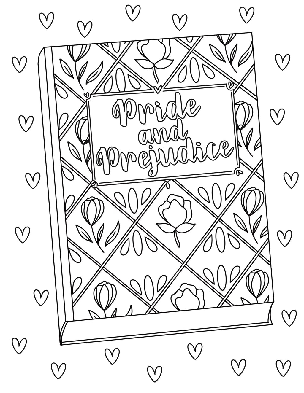 Bookish Adult Coloring Book - Book Lover gifts