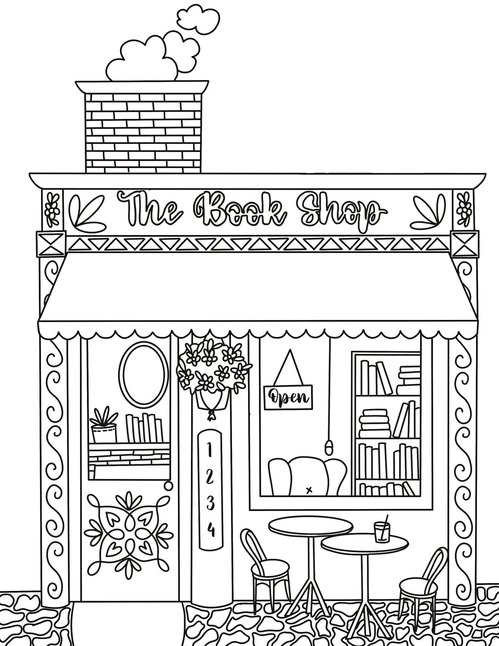 Bookish Adult Coloring Book - Book Lover gifts