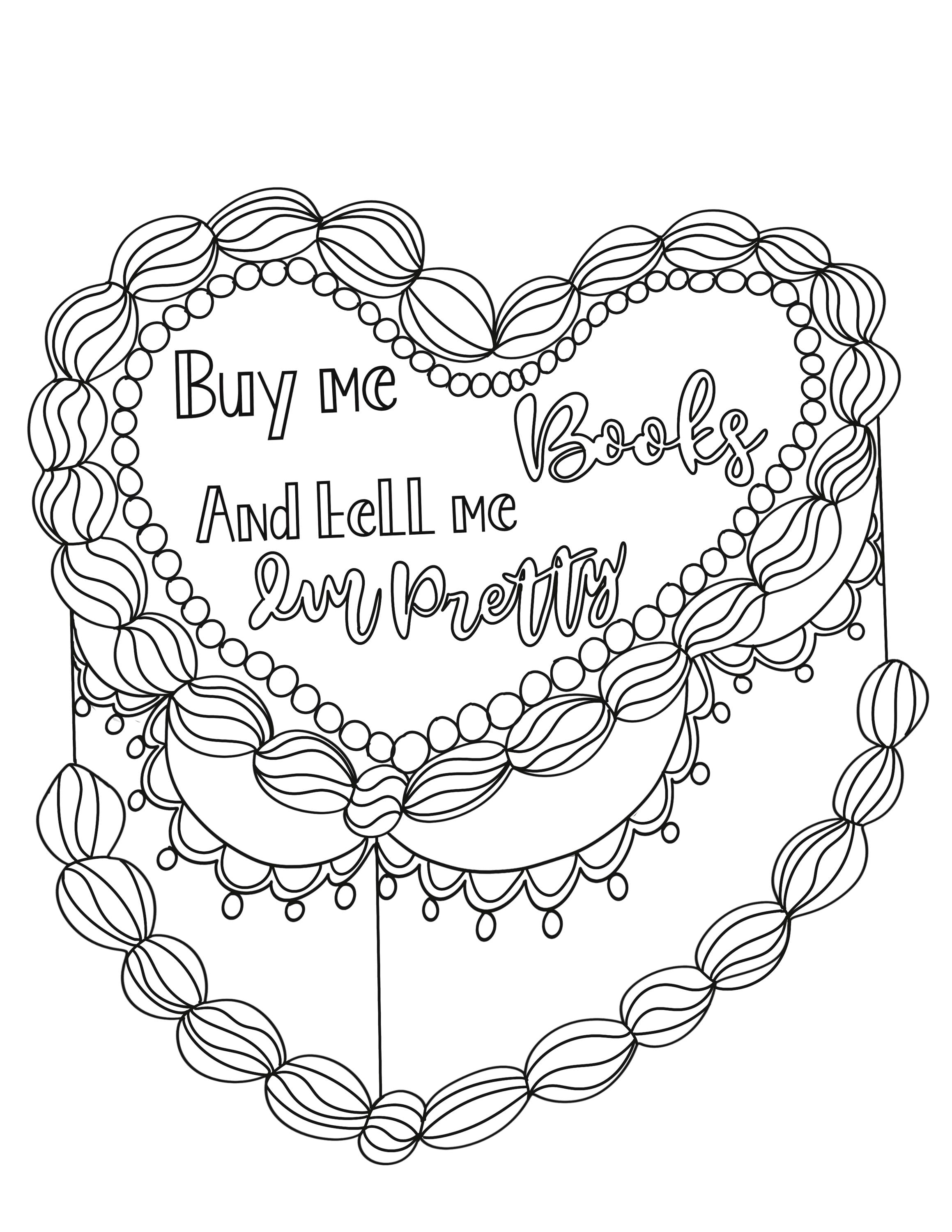 Bookish Adult Coloring Book - Book Lover gifts