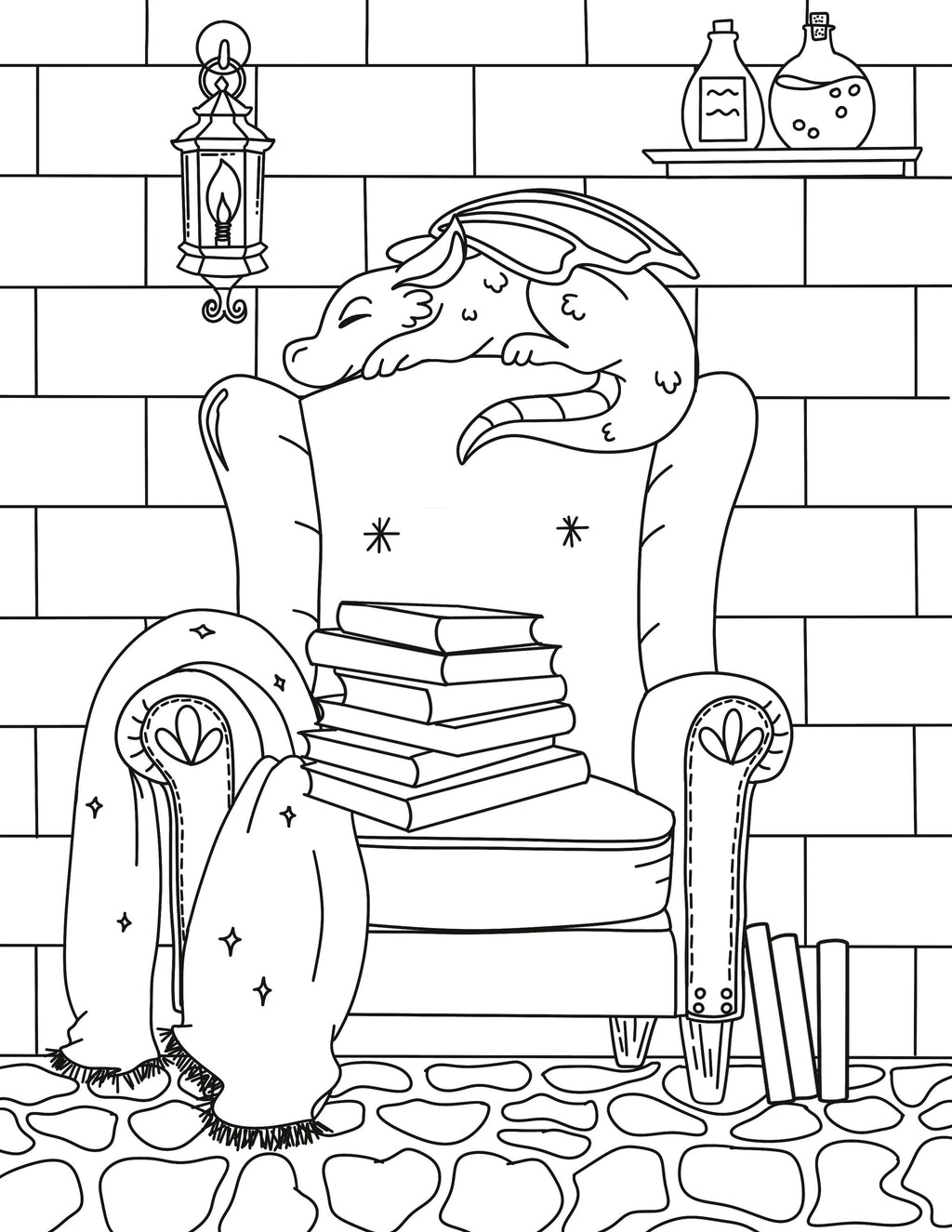 Bookish Adult Coloring Book - Book Lover gifts