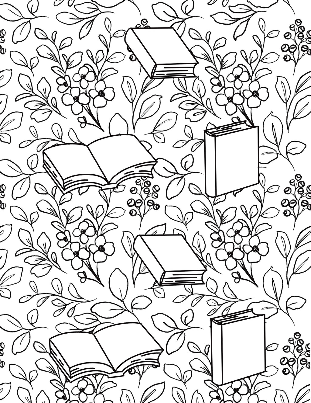 Bookish Adult Coloring Book - Book Lover gifts