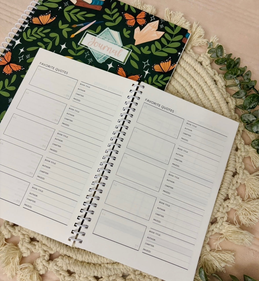 Reading Journal - Yearly Tracking - Book Lovers Gift