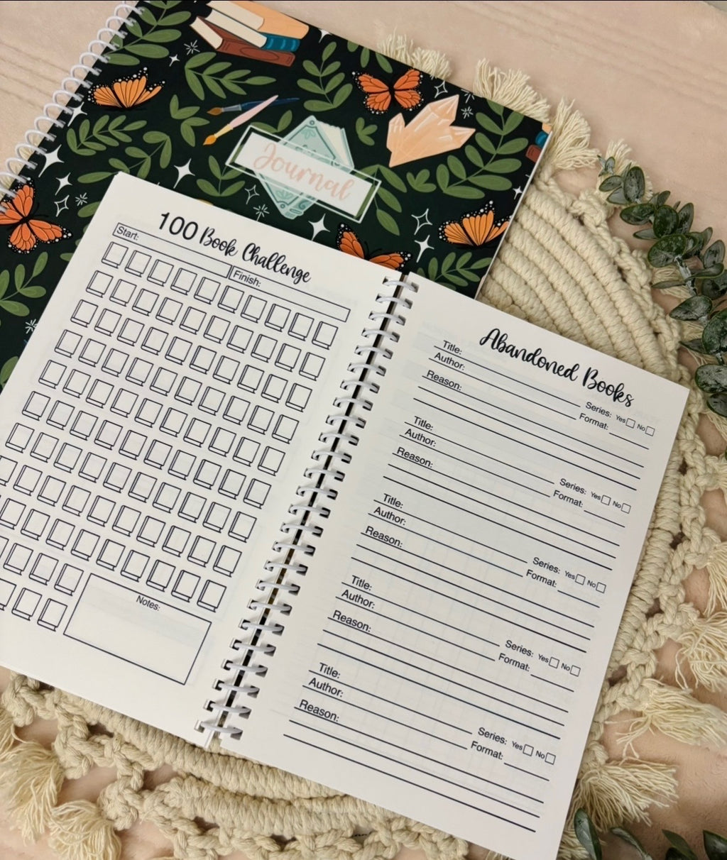 Reading Journal - Yearly Tracking - Book Lovers Gift