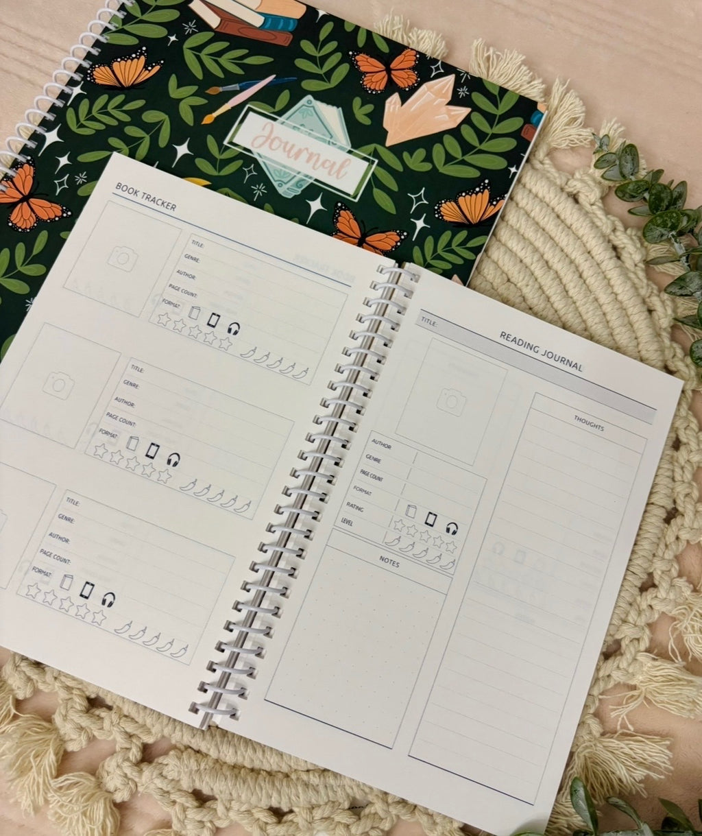 Reading Journal - Yearly Tracking - Book Lovers Gift